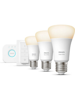 Smart Starter Kit Λάμπες LED για Ντουί E27 Θερμό Λευκό 806lm 9.5W Hue Dimmable 3 Τεμάχια