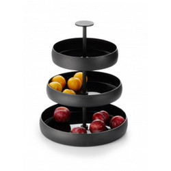 NEGRETTO Etagere. Material:aluminium, enamelled + powdercoated. Dimensions:Length: 12 inch Width: 12 inch Height: 15 inch (131003) ΔΔ1.766