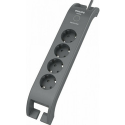 Πολύπριζο Ασφαλείας Philips SPN3140A/10 4 θέσεων Black
