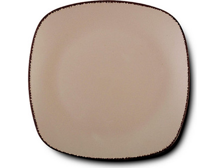 Nava Πιάτο Ρηχό Κεραμικό Τετράγωνο Brown Sugar 26x26cm 10-099-241