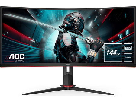 AOC CU34G2X Ultrawide VA Curved Gaming Monitor 34" 3440x1440 QHD 144Hz 4ms