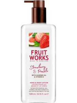 Fruit Works Strawberry & Pomelo Hand & Body Ενυδατική Lotion Σώματος 500ml