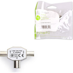 NEDIS CSGP40951ME Coax Splitter IEC (Coax) Male-2x IEC (Coax) Female, Metal