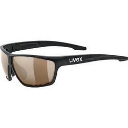Uvex Sportstyle 706 S53.2.018.2292 Αθλητικά Γυαλιά Ηλίου Ορθογώνια Κοκάλινα Μαύρα με Καφέ Polarized Φακό