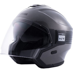 Blauer H.T. Hacker H115 Titanium/Black Glossy Κράνος Μηχανής Jet 1350gr
