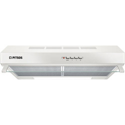 Pitsos 2MBB612 Ελεύθερος Απορροφητήρας 60cm με 2 Μοτέρ Λευκός