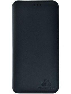 Powertech Slim Leather Book Black (Samsung A5 2018)
