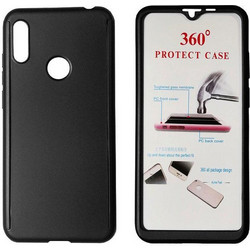 Powertech Body 360 + Tempered Glass Black (Huawei Y6/Pro 2019)