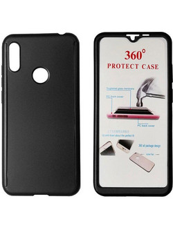 Powertech Body 360 + Tempered Glass Black (Huawei Y6/Pro 2019)