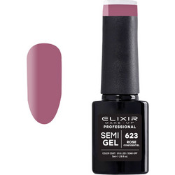 Elixir Semigel 623 Rose Confidentiel Ημιμόνιμο Βερνίκι Νυχιών 5ml