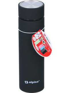 Alpina Switzerland Vacuum Flask 18674 Black 400ml