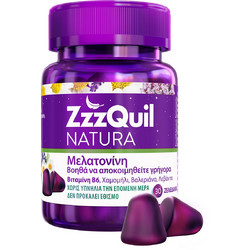 ZzzQuil Natura Μελατονίνη Φρούτα του Δάσους 30 Ζελεδάκια
