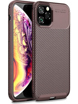 Θήκη Apple iPhone 11 Carbon Fiber TPU - Brown