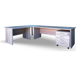 Heri Xylo Γωνιακό Γραφείο Ξύλινο 260x180x75cm 34-502