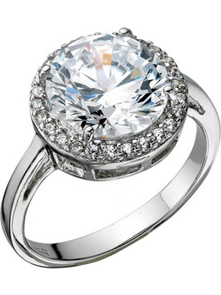 Vogue Solitaire Γυναικείο Δαχτυλίδι Ροζέτα από Ασήμι 925 με Ζιργκόν 2151113