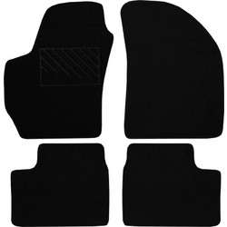 Πατάκια δαπέδου μοκέτας Clan μαύρα για Chevrolet Matiz (M100/M150) 4τμχ