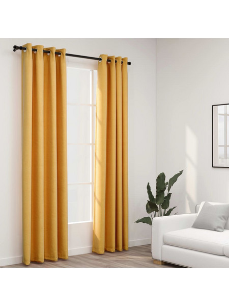 vidaXL Κουρτίνα Συσκότισης με Τρουκς 140x225 321193 2τεμ