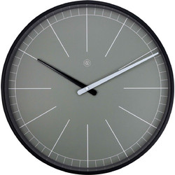 Ρολόι Τοίχου Πλαστικό Γκρι NexTime 40εκ Νο 7328GS 52973280