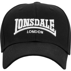 Lonsdale Wigston Ανδρικό Καπέλο Jockey Υφασμάτινο Μαύρο 114636-1000