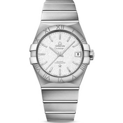 Omega Constellation Ανδρικό Ρολόι με Ασημί Μεταλλικό Μπρασελέ 123.10.38.21.02.004
