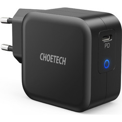Choetech Φορτιστής Χωρίς Καλώδιο με Θύρα USB-C 61W Power Delivery Black