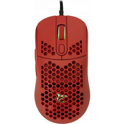 White Shark Galahad Ενσύρματο Gaming Ποντίκι RGB 6400 DPI Red