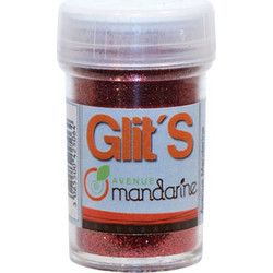 Σκόνη glitter Mandarine αλατιέρα 42506 md κόκκινο 14gr