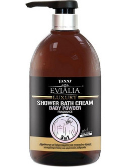 Evialia Baby Powder Κρεμώδες Αφρόλουτρο 1lt