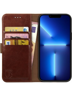 Rosso Element PU Book Case Brown (iPhone 13 Pro)