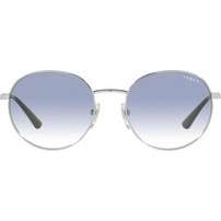 Vogue VO4206S 323/19 Γυναικεία Γυαλιά Ηλίου Στρογγυλά Μεταλλικά Ασημί με Μπλε Degradee Φακό