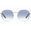 Vogue VO4206S 323/19 Γυναικεία Γυαλιά Ηλίου Στρογγυλά Μεταλλικά Ασημί με Μπλε Degradee Φακό