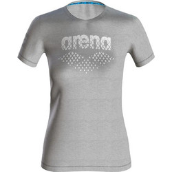 Arena Essential Big Logo Tee Γυναικείο Αθλητικό T-Shirt Γκρι 001036-520