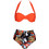 Gsecret Bikini Set με Ενίσχυση Floral Κοραλί C924-18419