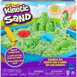 Spin Master Kinetic Sand Sandbox Set Green 20106637