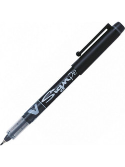Pilot V-Signpen Στυλό Υγρής Μελάνης 0.6mm Μαύρο SW-VSPB