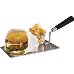 Σπάτουλα Σερβιρίσματος Inox 23.5x15.5x12.5cm με Ξύλινη Λαβή 13.5cm Aps