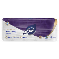 Χαρτί Υγείας 4φ Γκοφρέ Maxi 120gr 70τεμ (Συσ./7πακ x 10ρολ.)