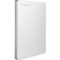 Toshiba Canvio Slim 1TB Εξωτερικός Σκληρός Δίσκος HDD 2.5" USB 3.0 Silver