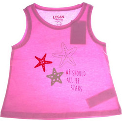 Losan Παιδικό T-Shirt Αμάνικο Φούξια 114-1210AL