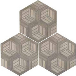 Timber Dec Bayur Patchwork Εξάγωνο Πλακάκι Στυλ Ξύλου Ματ 28,5χ32,5