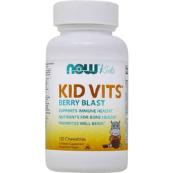 Now Foods Kid Vits Berry Blast 120 Μασώμενες Ταμπλέτες