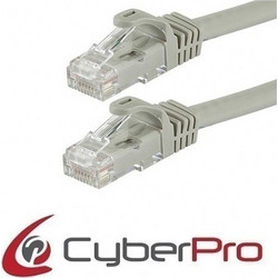 CyberPro U/UTP Cat.6 Καλώδιο Δικτύου Ethernet 10m Grey