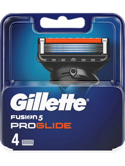 Gillette Fusion Proglide Ανταλλακτικά Ξυραφάκια με 5 Λεπίδες & Λιπαντική Ταινία 4τμχ