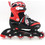 Αθλοπαιδιά Inline Αυξομειούμενα Rollers Παιδικά Μαύρα Κόκκινα 002.10320