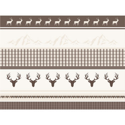 Contento Matteo Placemat Σουπλά Βινυλίου 40x30 - Deers on a Plain