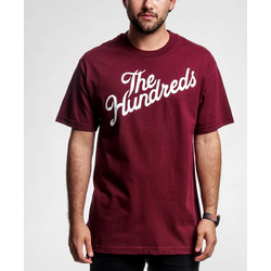 THE HUNDREDS FOREVER SLANT LOGO T-SHIRT BURGUNDY