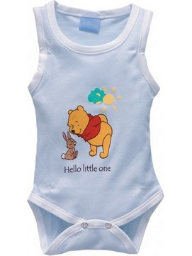 Baby Oliver des 64 Φορμάκι Εσώρουχο Αμάνικο για Αγόρι Winnie Μπλε