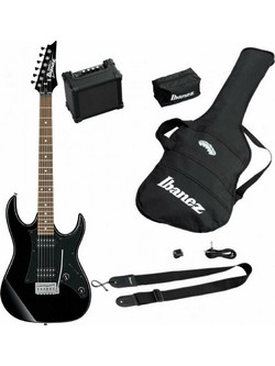 Ibanez IJRX20U Bundle Ηλεκτρική Κιθάρα ST Style με HH Μαγνήτες και Ταστιέρα Jatoba Black Night