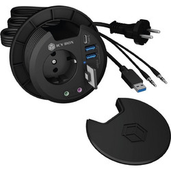 RaidSonic ICY BOX IB-HUB1430 USB Hub 3.0 USB-A με 6 Θύρες USB-A / Card Reader & Εξωτερική Παροχή Ρεύματος