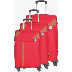 Bartuggi 712-6004 Σετ Βαλίτσες 3τμχ Κόκκινες